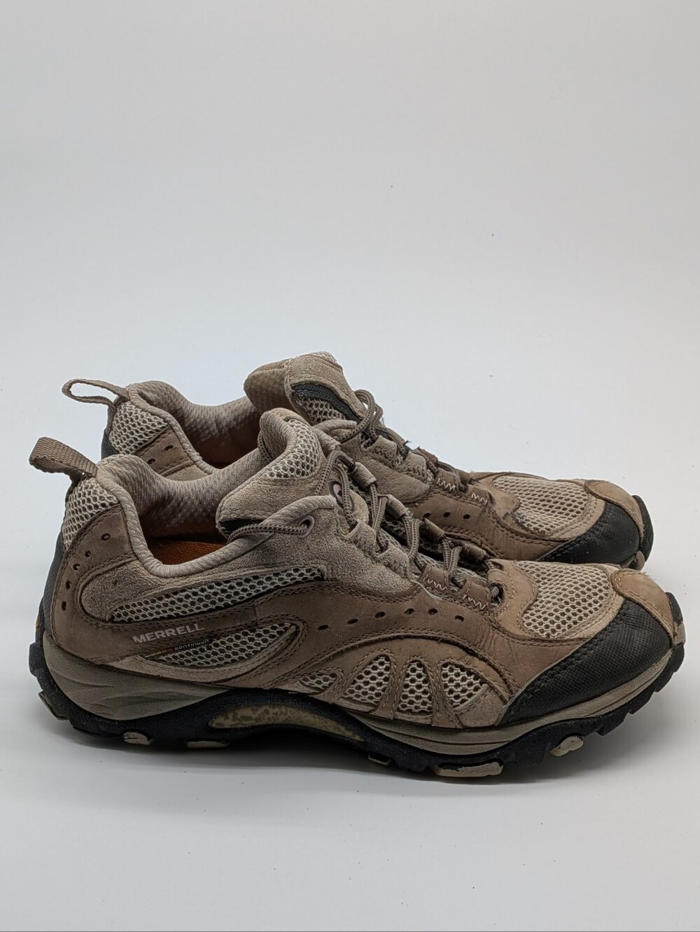 Merrell Siren Sport Brindle Women's Hiking Shoes Tan Black Mesh Suede